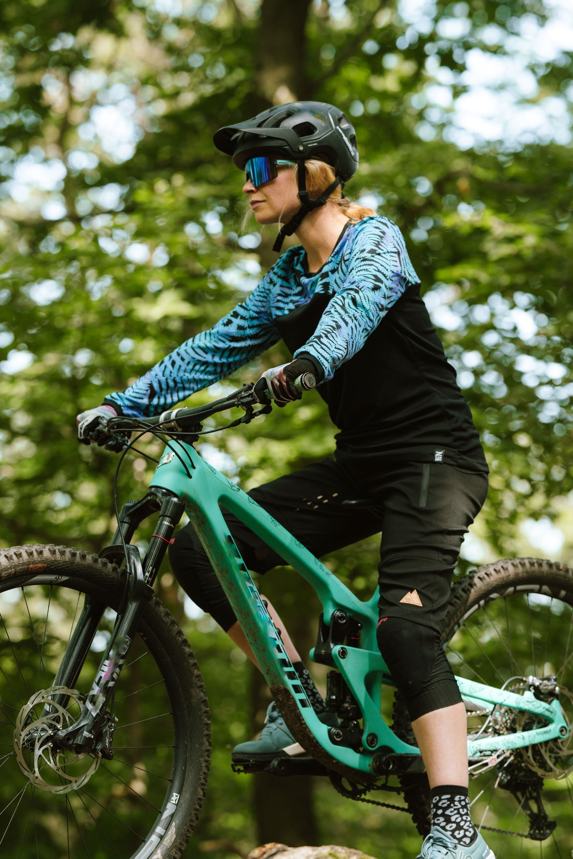 2ND LIFE- LS MOUNTAINBIKE JERSEY | coral blue